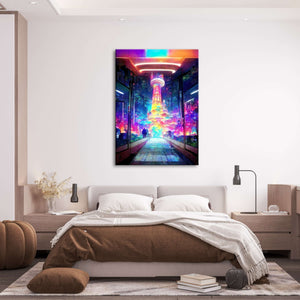 Psychedelic City Canvas Print