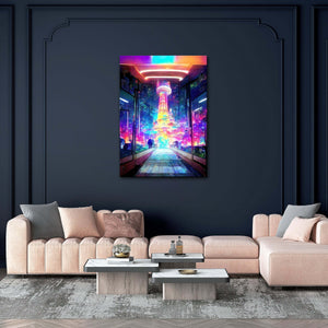 Psychedelic City Canvas Print
