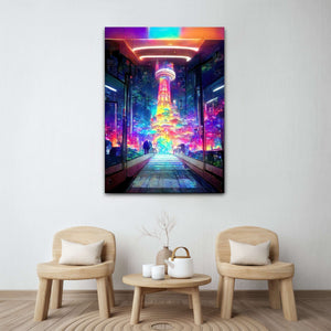 Psychedelic City Canvas Print