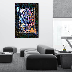 Colorful Queen of Hearts Art | MusaArtGallery™