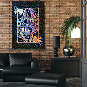 Colorful Queen of Hearts Art | MusaArtGallery™
