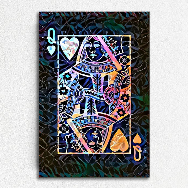 Colorful Queen of Hearts Art | MusaArtGallery™