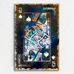 White Queen of Spades Art | MusaArtGallery™