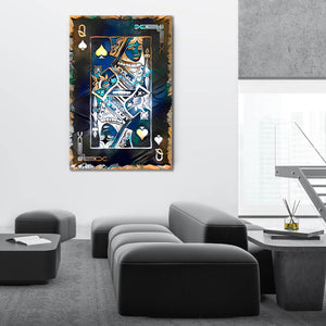 White Queen of Spades Art | MusaArtGallery™