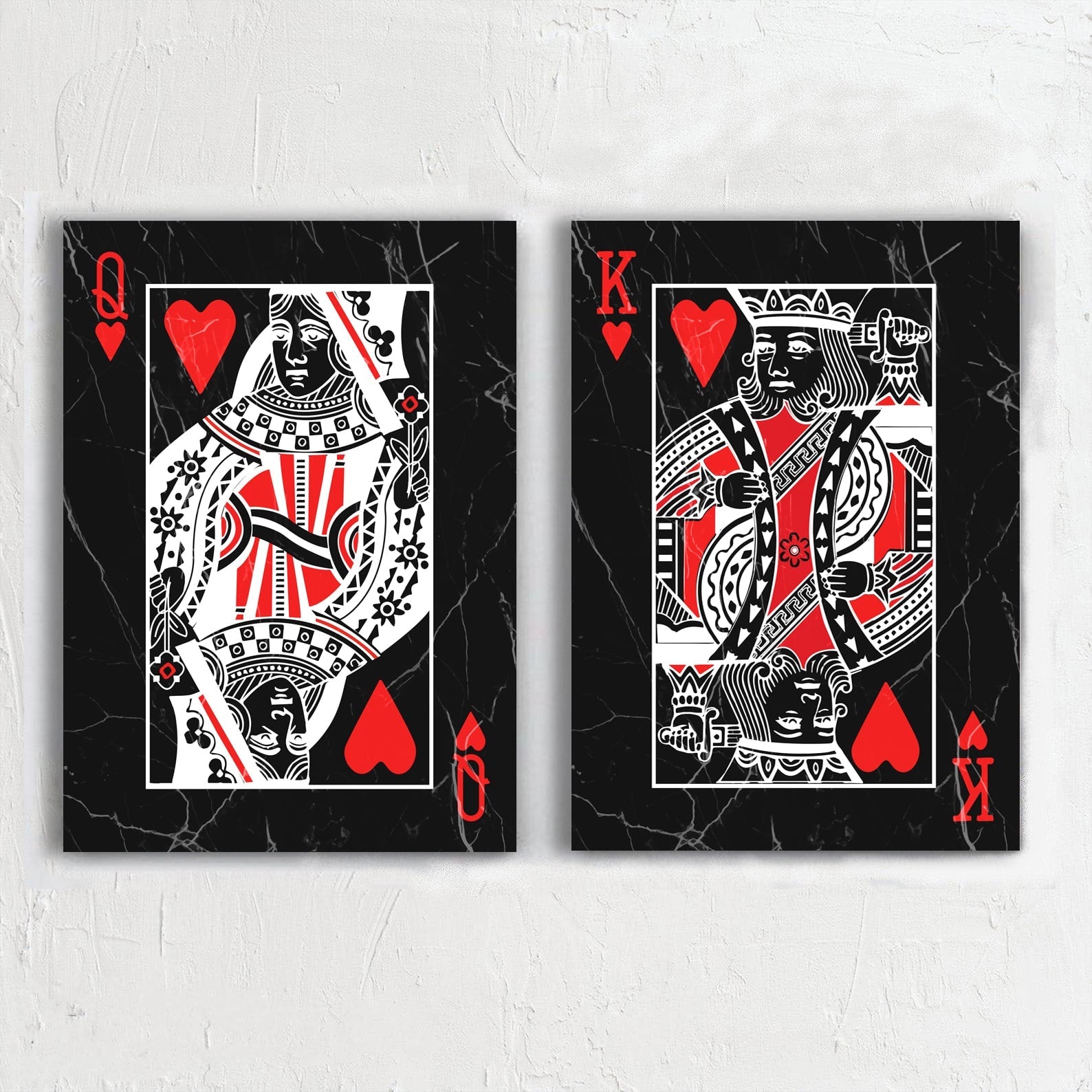 King And Queen Playing Card Wall Art king-and-queen-playing-card-wall-art