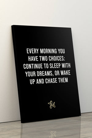 Morning Quote Canvas - Motivational Wall Art