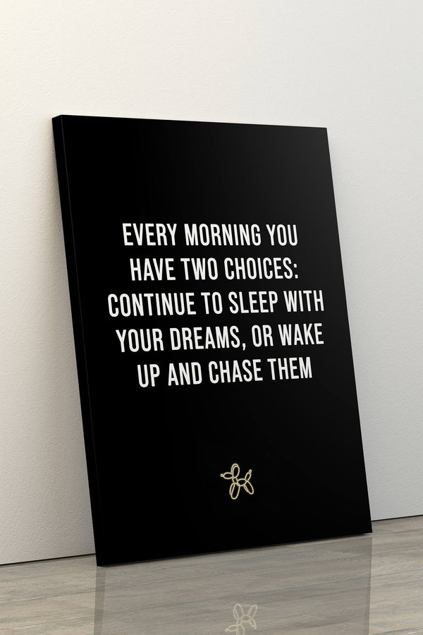 Morning Quote Canvas - Motivational Wall Art
