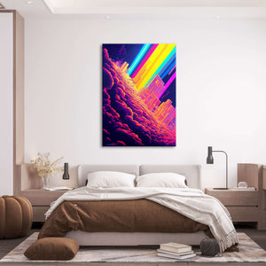 Rainbow City Canvas Print- Trippy Art | MusaArtGallery™