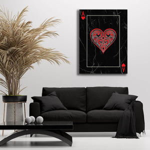 Red Ace of Hearts Art | MusaArtGallery™