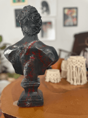 Red Drip David Bust Statue - David Bust Statue for sale