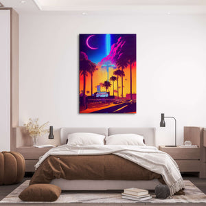 Retro Street Canvas Print