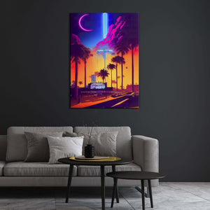 Retro Street Canvas Print