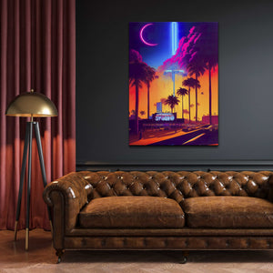 Retro Street Canvas Print