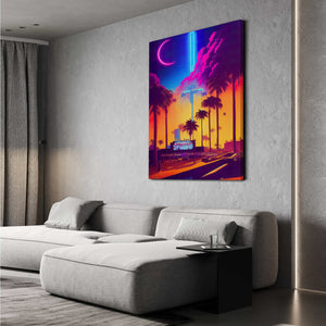 Retro Street Canvas Print