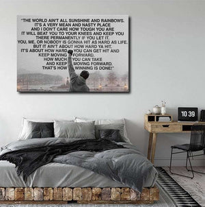 Rocky Balboa Quote Canvas - Motivational Art