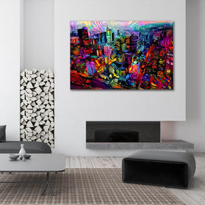 Skyscraper Psychedelic Art