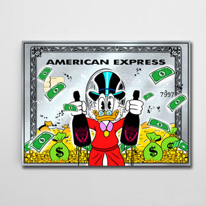 Silver Scrooge Mcduck Canvas - Scrooge Mcduck Canvas