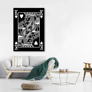 Silver King of Hearts Art | MusaArtGallery™