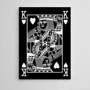 Silver King of Hearts Art | MusaArtGallery™