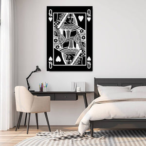 Silver Queen of Hearts Art | MusaArtGallery™