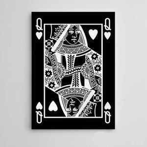 Silver Queen of Hearts Art | MusaArtGallery™