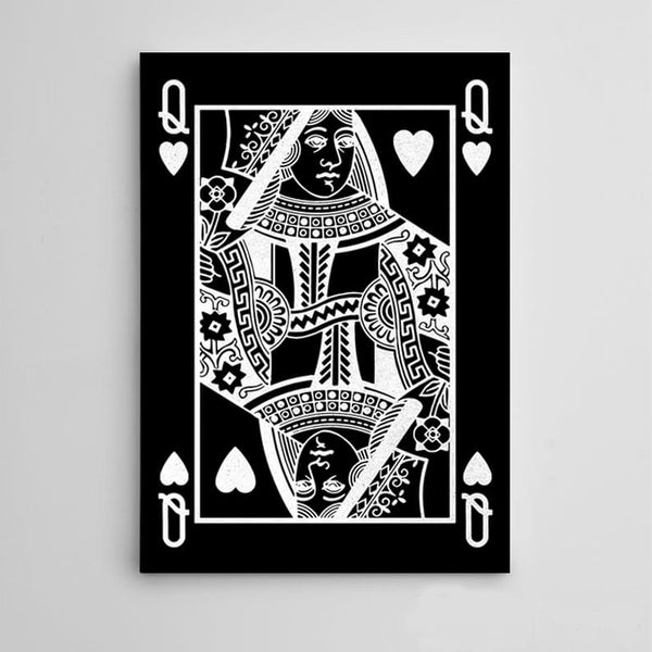 Silver Queen of Hearts Art | MusaArtGallery™