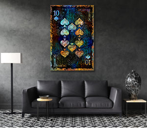 Ten of Spades Canvas | MusaArtGallery™