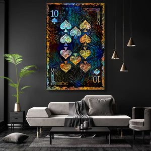 Ten of Spades Canvas | MusaArtGallery™