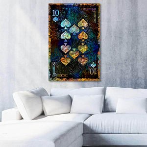 Ten of Spades Canvas | MusaArtGallery™