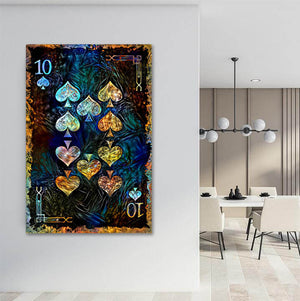 Ten of Spades Canvas | MusaArtGallery™