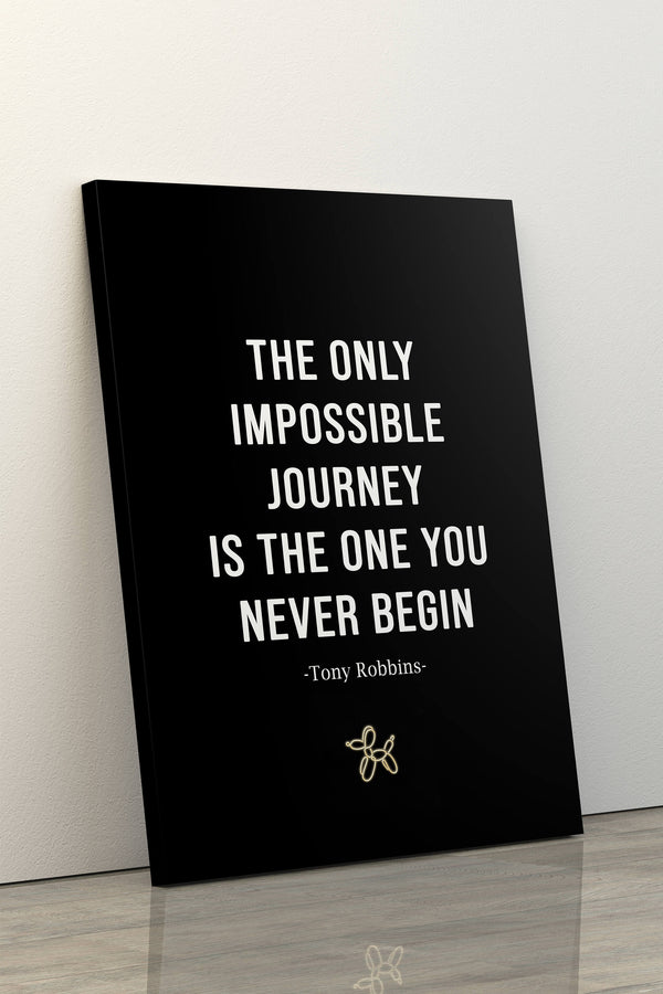 Tony Robbins Quote Canvas -Motivational Art