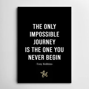 Tony Robbins Quote Canvas -Motivational Art