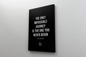 Tony Robbins Quote Canvas -Motivational Art