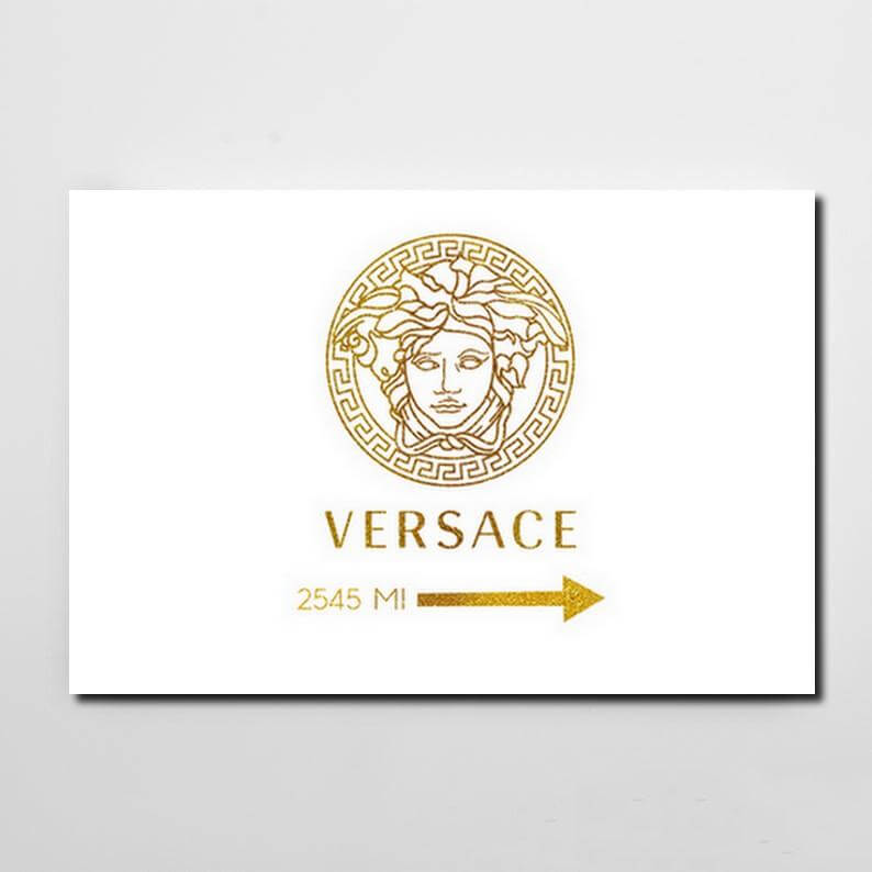 Gold Versace Canvas - Best Fashion Wall Art