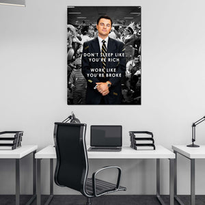 Wolf of Wall Street Quotes Canvas - Jordan Belfort Canvas Art