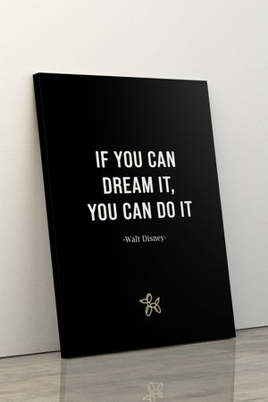 Walt Disney Quote Canvas - Motivational Wall Art