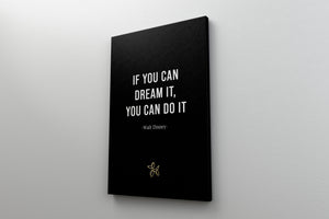 Walt Disney Quote Canvas - Motivational Wall Art