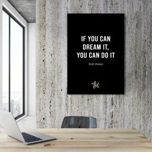 Walt Disney Quote Canvas - Motivational Wall Art