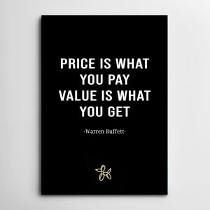 Warren Buffet Quote Canvas - Quote on canvas
