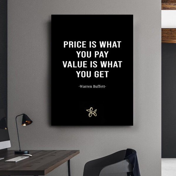 Warren Buffet Quote Canvas - Quote on canvas
