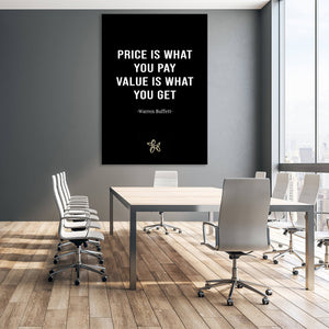 Warren Buffet Quote Canvas - Quote on canvas