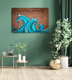 Wave Graffiti Wall Art
