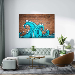 Wave Graffiti Wall Art