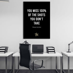 Wayne Gretzky Quote Canvas