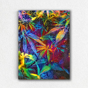 Weed Psychedelic Canvas - pop canvas