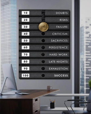 Weight Of Success Canvas - Motivational Art