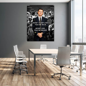 Wolf of Wall Street Quotes Canvas - Jordan Belfort Canvas Art