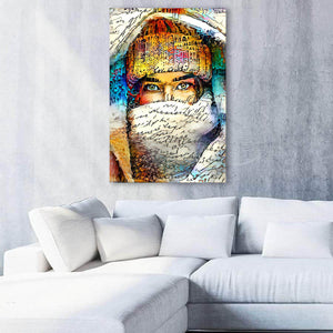 Woman Portrait Art - Modern Art on Canvas