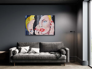 Face Graffiti Wall Art
