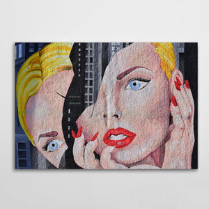 Face Graffiti Wall Art